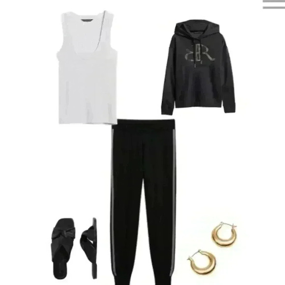 Banana Republic Logo Hoodie Sweatshirt - Picture 2 of 12